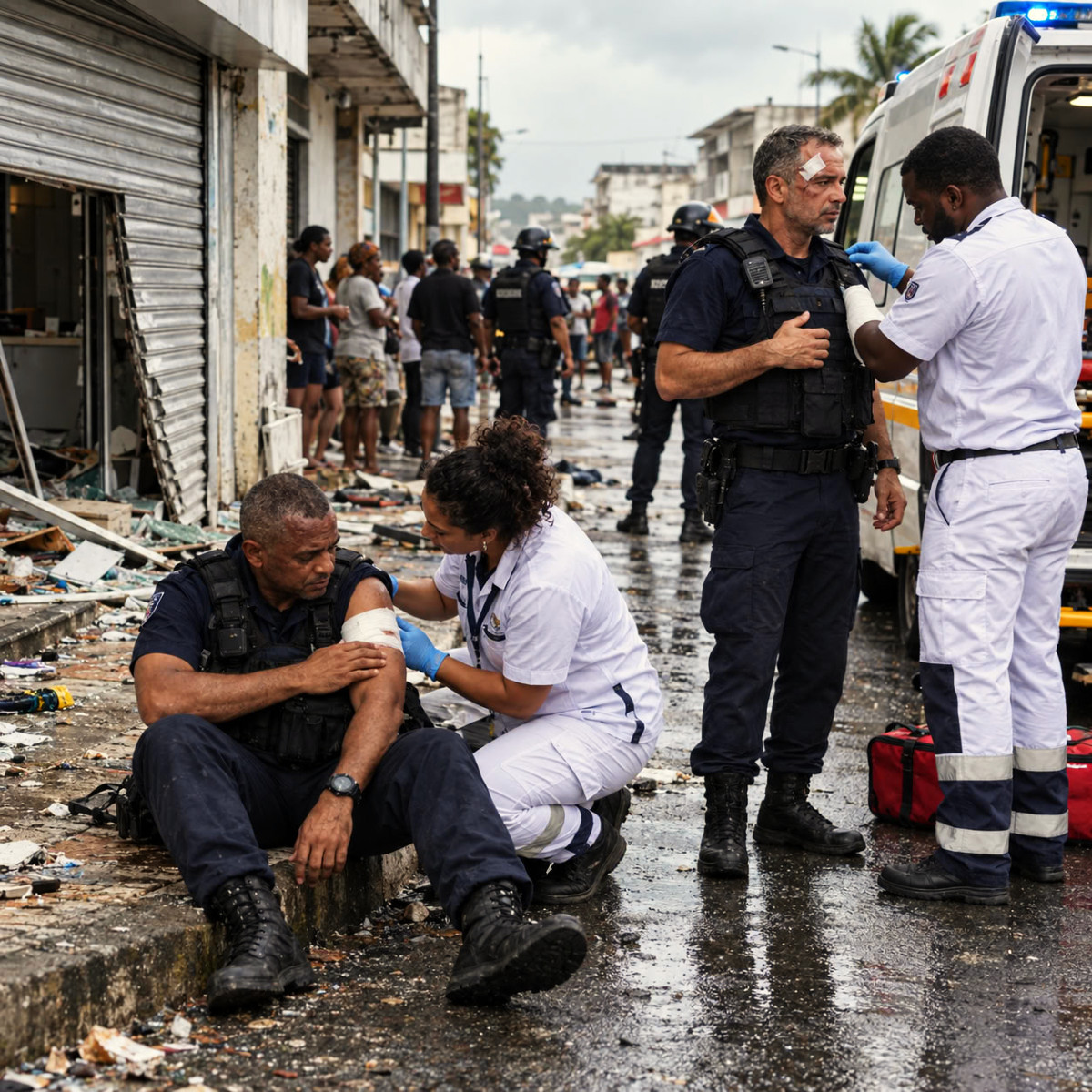 Agglomération pointoise : trois fonctionnaires sont touchés par balles lors de pillages et d'affrontements