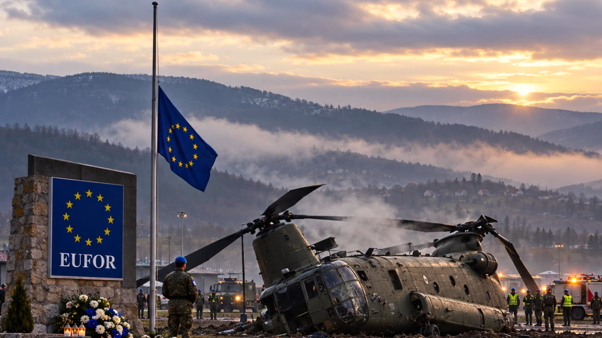 Bosnie : un hélicoptère de la Force européenne militaire s'écrase, au moins quatre morts