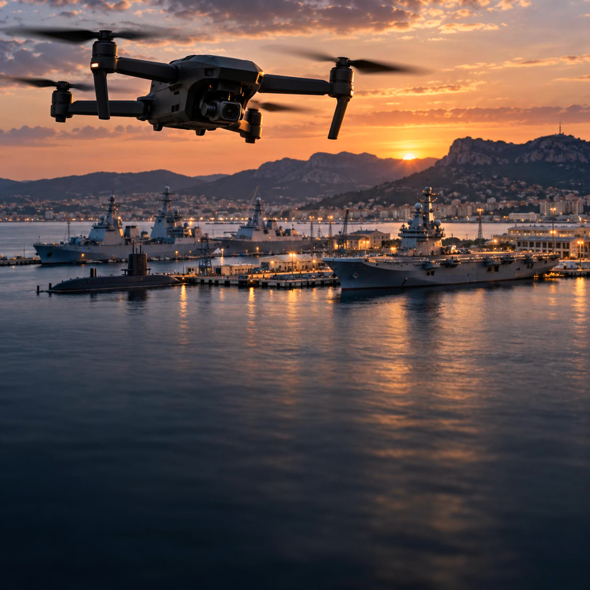 Des drones non autorisés ont survolé plusieurs sites militaires, dont la base navale de Toulon