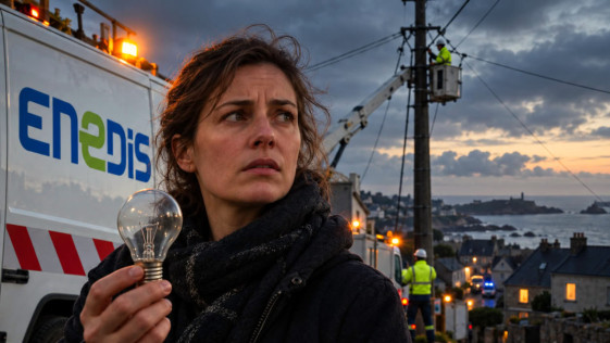 Électricité : 161 000 foyers sont privés de courant dans le nord-ouest de la France