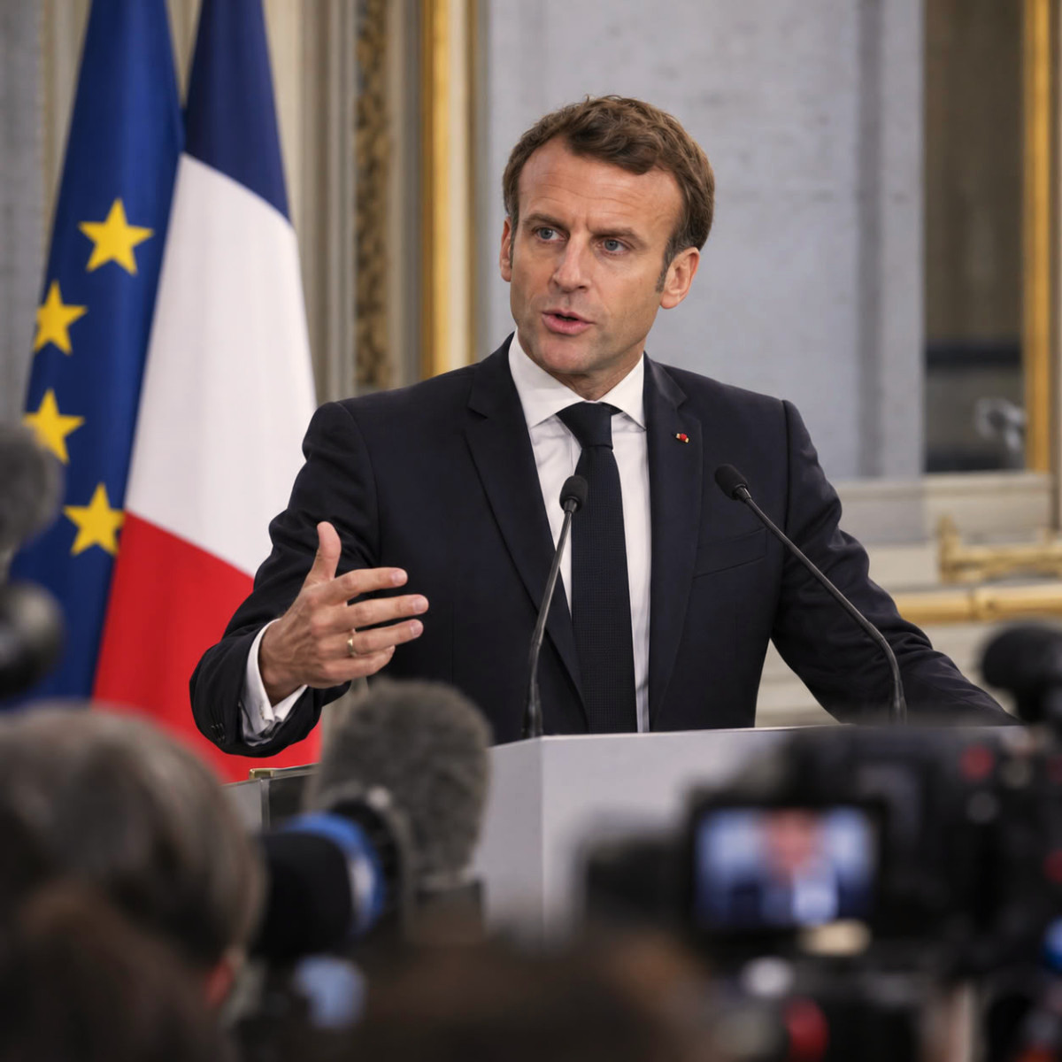 Emmanuel Macron s'exprime après les violences en marge de la mobilisation du 17 octobre
