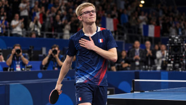 Félix Lebrun devient champion d'Europe de tennis de table pour la première fois et succède à son frère Alexis