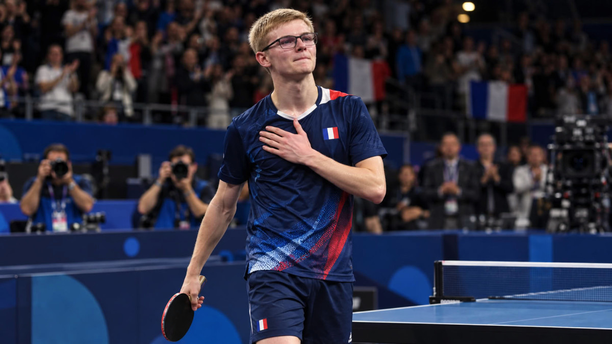 Félix Lebrun devient champion d'Europe de tennis de table pour la première fois et succède à son frère Alexis