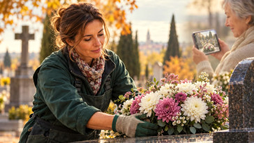 Des Français font appel à des "jardiniers du souvenir" pour fleurir une tombe à distance