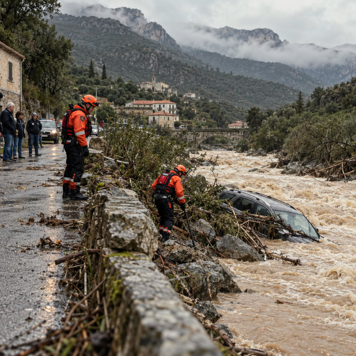 Haute-Corse : l'homme emporté par les eaux est mort