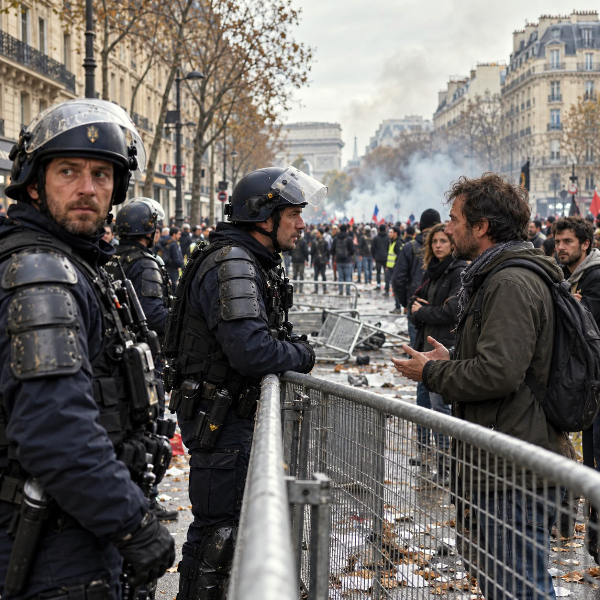 Le maintien de l'ordre est sous le feu des critiques après les violences en marge de la mobilisation du 17 octobre