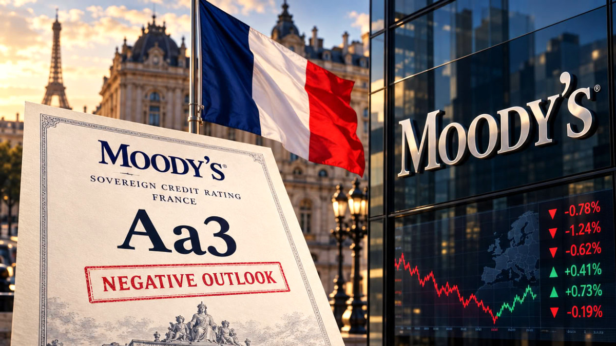 Moody's maintient la note souveraine de la France à Aa3 avec perspective négative