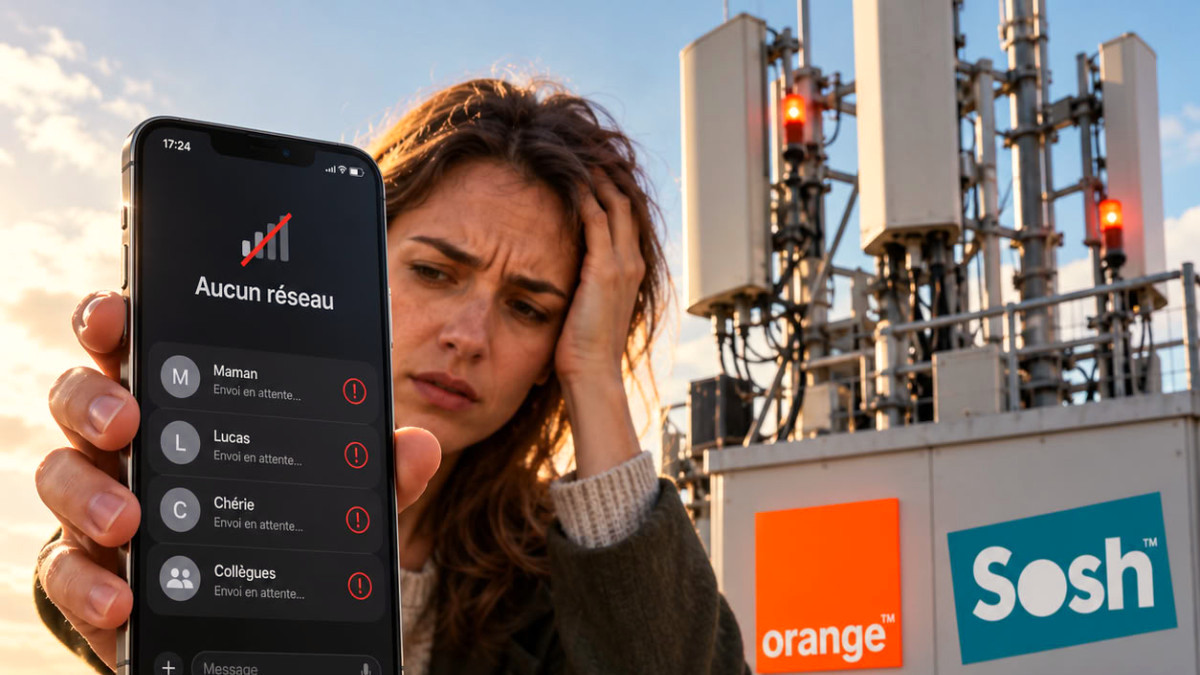 Orange et Sosh signalent des perturbations sur leur réseau mobile : SMS et appels fortement affectés