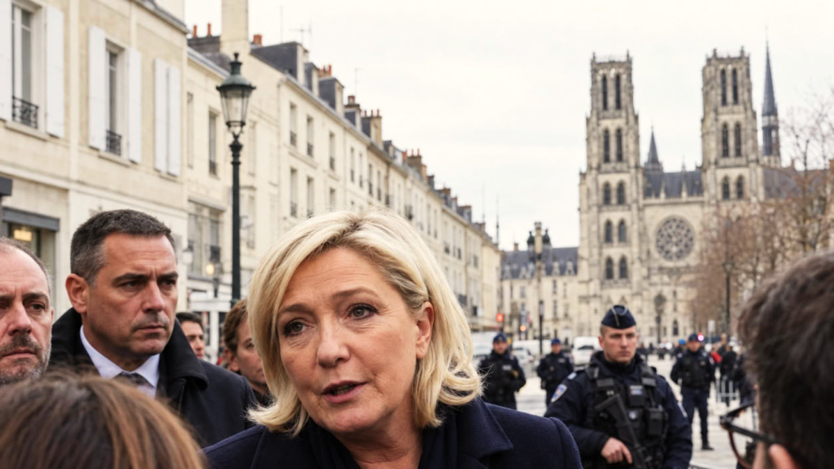 À Orléans, Marine Le Pen lance sa campagne dans une ville placée sous haute surveillance