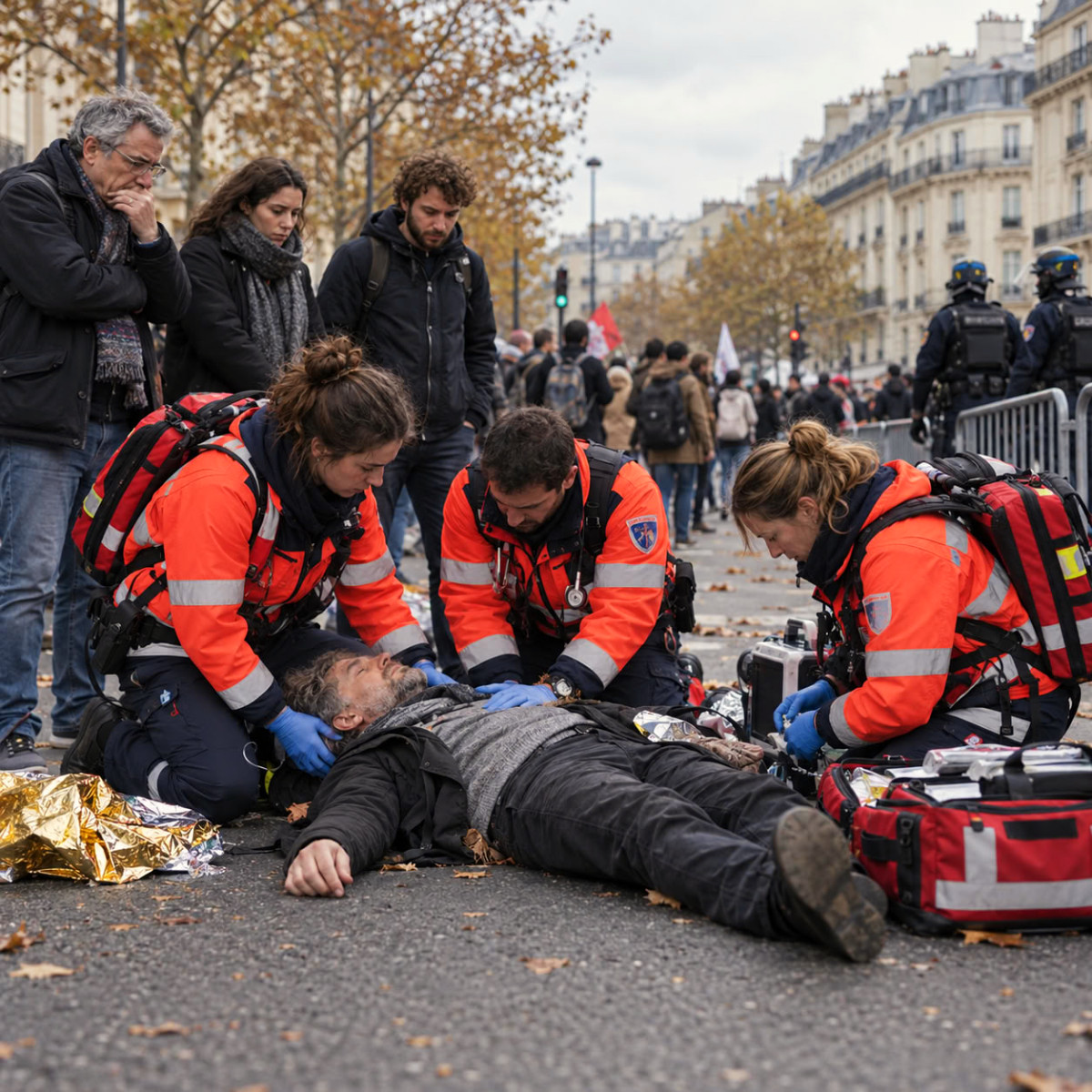 À Paris, un manifestant meurt après un malaise en marge du cortège du 17 octobre