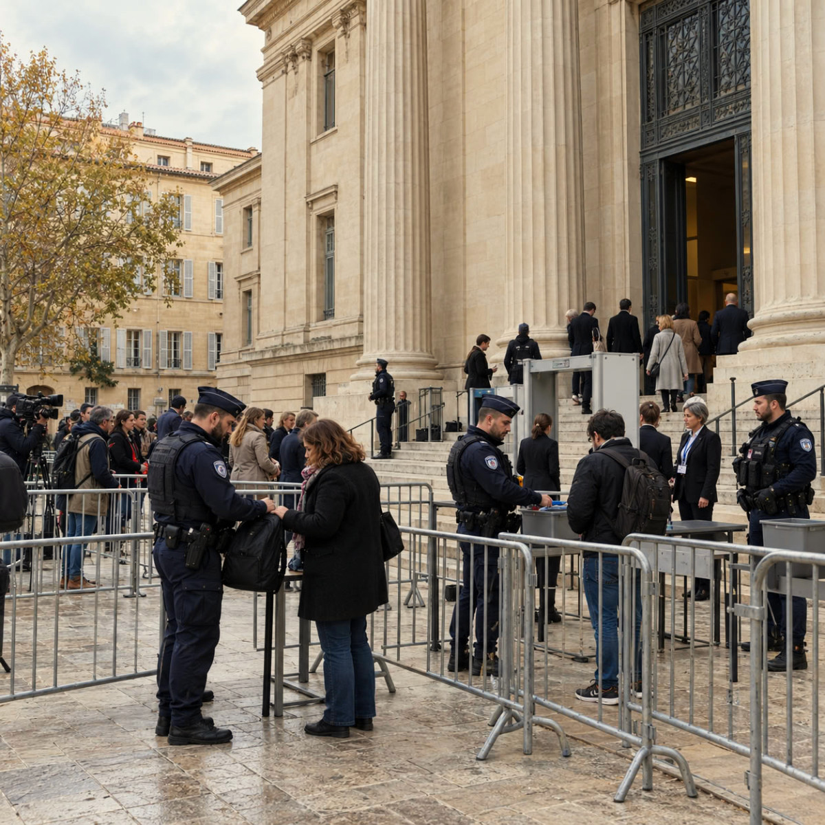 Procès de l'assassinat du frère d'Amine Kessaci : à Aix-en-Provence, un dispositif de sécurité XXL