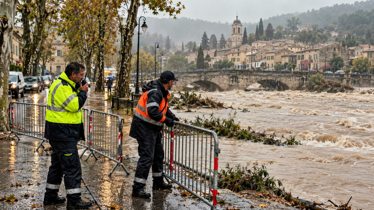 Le Var et les Alpes-Maritimes passent en vigilance orange " pluie-inondations ", le Gard reste en alerte crues