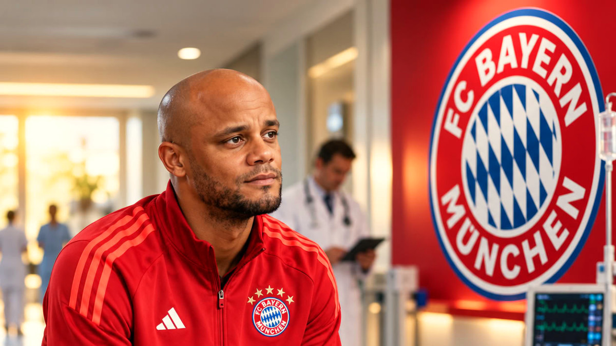 Vincent Kompany, entraîneur du Bayern Munich, hospitalisé, sera absent du banc "plusieurs semaines"
